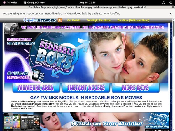 Beddable Boys Live Cams