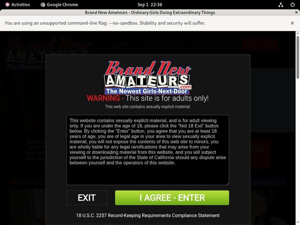 Brandnewamateurs.com Wachtwoord