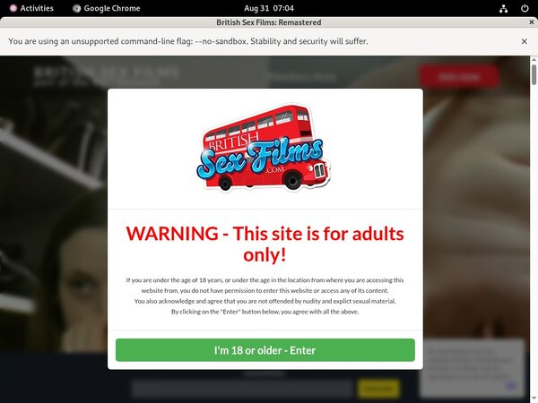 British Sex Films Trial Membership Offer