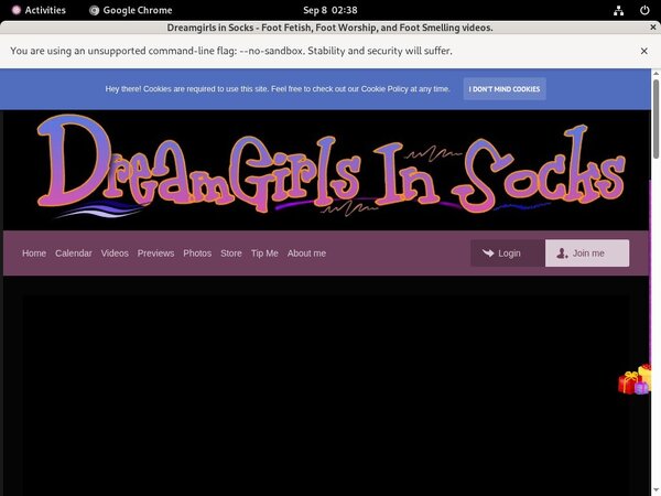 Dreamgirlssocks.com Tour