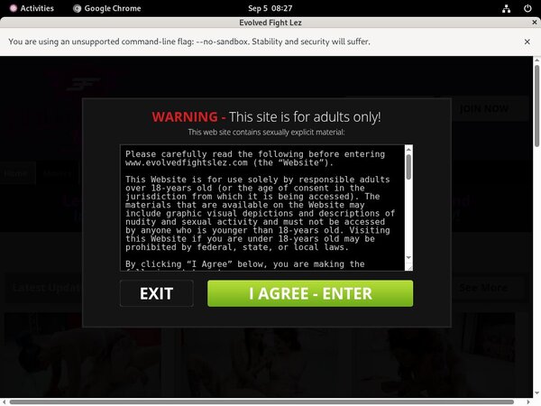 Evolved Fights Lez Offer