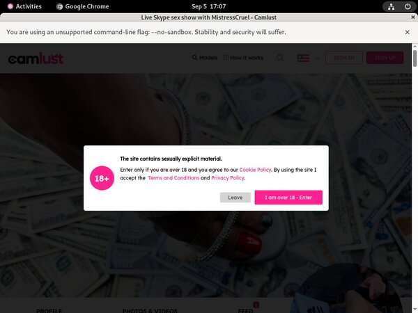 Free Camlust.com Account