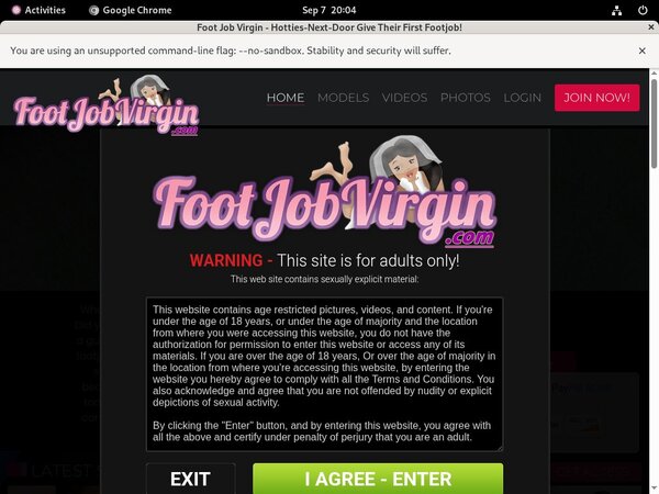 Free Foot Job Virgin Codes