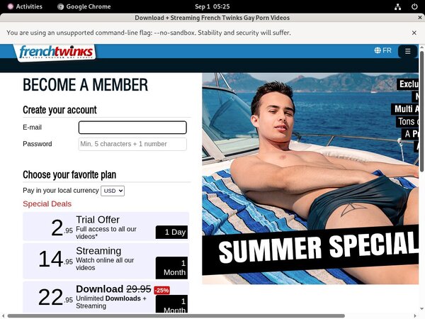French Twinks Trial Membership