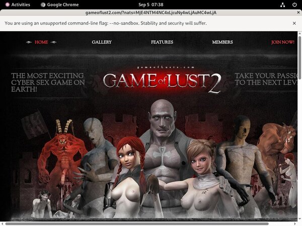 Gameoflust2 Registration Form