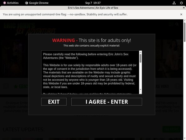 How To Get Ericjohnssexadventures Account