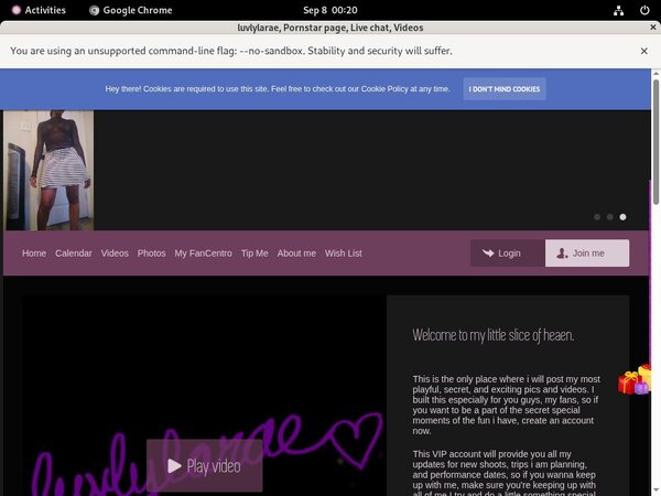 Luvlylarae.modelcentro.com User Name