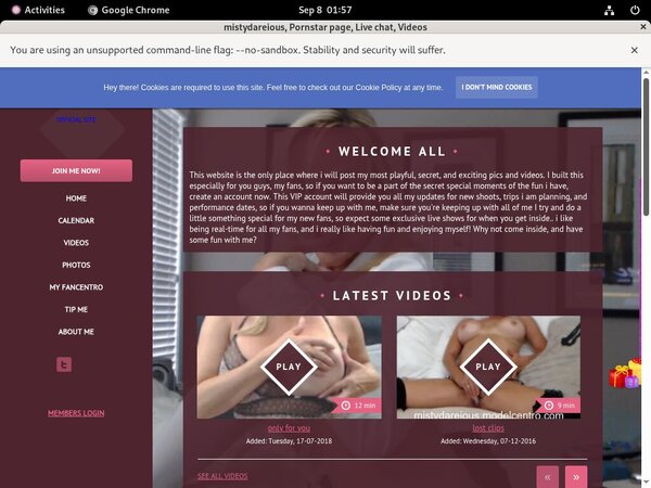 Mistydareious Account Info
