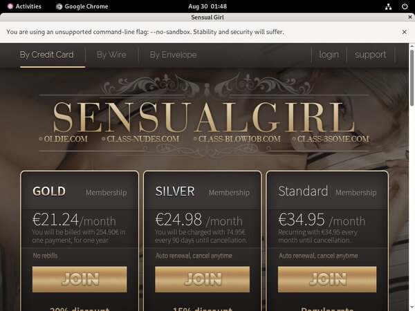 Sensualgirl.com Payment Form