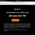 Sexlikereal.com Paypal Join