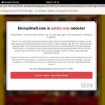 Username And Password For Ebony Shaft