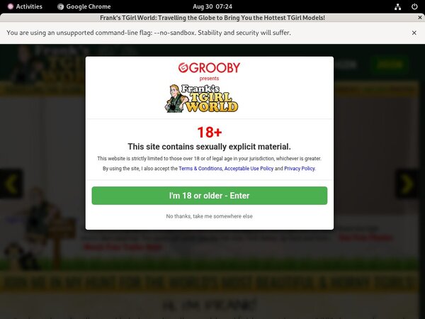 Franks T-Girl World Limited Offer